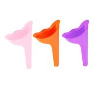 PARENCE - Lot de 3 Urinoirs pour Femme, réutilisable en Silicone pour Femme, Entonnoir pour uriner Debout, l'urinoir pour Femme, il EST Le Compagnon Parfait pour Les Voyages et l'extérieur