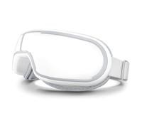 PARENCE - Masajeador de ojos y sienes calentado - Presión de aire, sonidos relajantes y estuche de transporte - Fatiga, dolor de cabeza y reducción del estrés - Masajeador de ojos