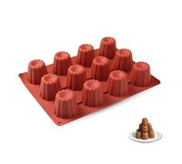 Parence.- Molde corrugado de silicona - 12 cavidades para corrugaciones grandes - fácil de extraer del molde, versátil - 29x21,5cm