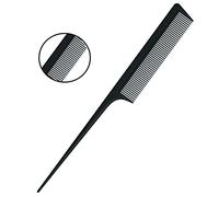 PARENCE - Peine de cola de pelo antiestático, peine de peluquería profesional antiestático resistente al calor, peine de peluquería de dientes finos y anchos (peine de cola)