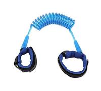 PARENCE.- Pulsera de seguridad infantil de doble enlace - arnés que aumenta el radio del brazo parental, Anti-Lost, Crowd Events, Personas con movilidad reducida (1m65-azul)