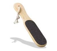 PARENCE.- Rallador de Pies de Madera - Lima de Pies con Callos y Piel Muerta - Rallador de Doble Cara con Peeling 29x5.5cm con Cuerda para Colgar - Accesorios de Pedicura para el Hogar