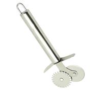PARENCE.- Rueda de amasado con doble cuchilla - 2 cabezales de corte de 4,1 cm de diámetro - Cortador de pasta preciso y versátil (18 cm) - Cortador de encaje