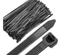 PARENCE.- Set de 100 Bridas de Plástico - 100 Piezas, Serflex, Bridas, Rislan - Brida - 200 x 3,6 mm, Negro