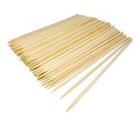 PARENCE.- Set de 100 tubos de madera/parrilla, pinchos, frutas, verduras, palas de madera - 100 piezas, 25cm