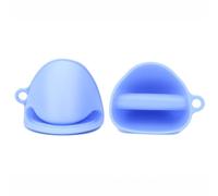 PARENCE.- Set de 2 guantes de cocina de silicona antideslizantes - prácticos mini guantes para hornos, sartenes, bandejas y utensilios - coloridos accesorios de cocina - 2 piezas