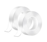 PARENCE.- Set de 2 nano cintas de doble cara - 6 metros - cinta transparente extremadamente resistente y reutilizable - fijación fuerte sin rastros - 2 piezas de 3M x 3,5CM