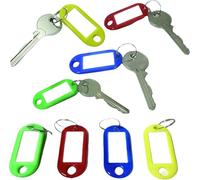 PARENCE.- Set de 20 llaveros para registrar/equipaje, hogar, animales - plástico, colores aleatorios