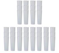PARENCE.- Set de 20 vasos tubulares de plástico duro reutilizables - 33cl / gran capacidad, todo tipo de bebidas, anti-rotura (Paquete de 3)