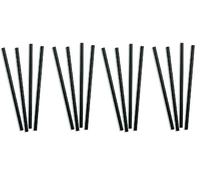PARENCE - Set de 25 pajitas de cartón negro - Elegancia y respeto por el medio ambiente - Reciclable (Paquete de 2)