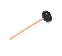 PARENCE.- Ventosa de inodoro para la limpieza de obstrucciones - Eficaz y duradera con mango de madera natural, ideal para la limpieza de inodoros y tuberías obstruidas