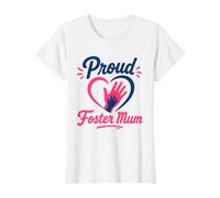 Parent Support Family Love Hands Proud Foster Mum Camiseta