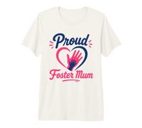 Parent Support Family Love Hands Proud Foster Mum Camiseta Premium