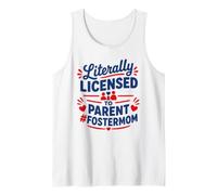 Parent Support Family Love Licensed To Parent Foster Mom Camiseta sin Mangas