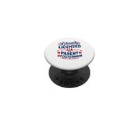 Parent Support Family Love Licensed To Parent Foster Mom PopSockets PopGrip Adhesivo