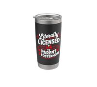 Parent Support Family Love Licensed To Parent Foster Mom Vaso térmico de acero inoxidable de doble pared