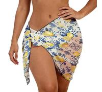 Pareo Estampado Verano Fluido, Playa Ligero, Cubre Bikini Mujer