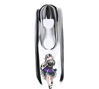 Pareo Nyubara Reona Peluca Dos VersionBanG Dream! AUMENTAR UN SUILEN RAS Cosplay Pelo sintético para mujer Bandori Pareo Cosplay Peluca negro blanco