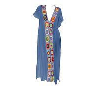 Pareo para Mujer Traje de Baño Vestido de baño de Bikini Boho Style Suelto Camisas Mujer Largos Vestido Playa Verano Camisa Suelta de Bikini Cover Up Traje de Playa para Mujer Vestido de Playa