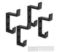 PARFCO Gancho Pared, 4 pezzi Ganchos para Colgar, Alluminio Spaziale Colgador Toalla Baño con Viti per Armadio, Camera Letto, Ganci Parete