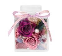Parfümflasche mit Blume, künstliche für den Innenbereich | Valentinstag Parfümflasche Künstliche - Kreative Design-Desktop-Dekoration für Nachttisch, Schreibtisch, Bücherregal, Re