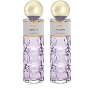 PARFUMS SAPHIR Apple - Eau de Parfum con vaporizador para Mujer - 200 ml (Paquete de 2)