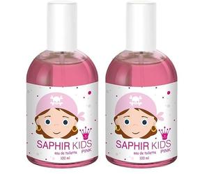 PARFUMS SAPHIR Kids Pink - Eau De Toilette Para Niñas, color Rosa, 100 ml (Paquete de 2)