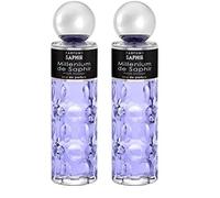 PARFUMS SAPHIR Millenium - Eau de Parfum con vaporizador para Hombre - 200 ml (8424730017343) (Paquete de 2)