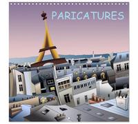 PARICATURES (Calendrier mural carré 2026 30 x 60 cm (ouvert)) Calendrier double avec une page pour vos prises de notes