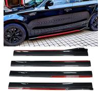 PARIE Coche Faldones Laterales para Maserati Ghibli GranTurismo Levante Quattroporte, Estribos AntiarañAzos Anti Choques DecoracióN Accesorios,A/Carbonfiberred