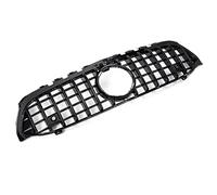 Parilla Frontal Para Clase A W177 A250 A200 A45 AMG 2019-2021 Modelos GTR Front Grille Con Cámara(Negro)