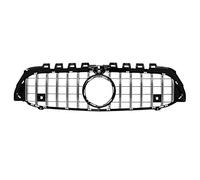 Parilla Frontal Para Clase A W177 A250 A200 A45 AMG 2019-2021 Modelos GTR Front Grille Con Cámara(Plata)