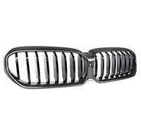 Parilla Frontal Parachoques Racing Grille Hood Carbon Fiber Front Kidney Grill Para 5 Series Facelifted G30 G31G38 F90(M5) 2020-2022(1-Slat Carbon Fiber)