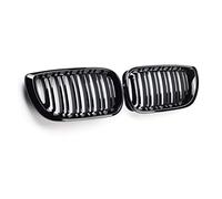 Parilla Frontal Parrillas Delanteras Riñón Para Coche Parrilla Campana Doble Listón Negra Brillante Para Serie 3 Para E46 2002 2003 2004 2005