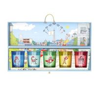 PARIS 2024, CJO6105, lote de 5 velas para mascotas en la francaise en caja de producto, producto oficial bajo licencia, fragancias: sándalo, jazmín, magnolia, tiempo de combustión: 5 h