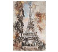 París a la acuarela Puzzles Adulto 1000 piezas Regalo Familia Puzzle Clásico 3D Niños Hormigas Juguete de Madera Regalo Único 78×53cm