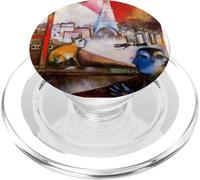 París a través de la Ventana Marc Chagall | Ciudad de Las Luces PopSockets PopGrip para MagSafe