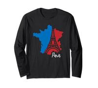 Paris Always A Good Idea - Bandera de Francia para Hombre Manga Larga