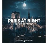 Paris At Night Calendar 2026
