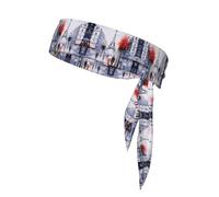 Paris City Tree Eiffel Tower Art - Bandanas deportivas unisex para la cabeza, bandas deportivas para tenis, correr, yoga, bandas elegantes y ajustables