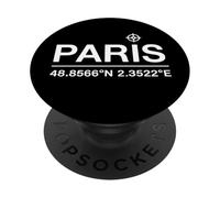 Paris Coordinate I Francia Viajes Francia Torre Eiffel PopSockets PopGrip Adhesivo