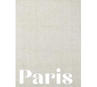 Paris: Cream Linen Guestbook Paris Coffee Table Book Party Home Decor Rental (Beautiful Travel Books)
