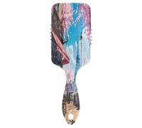 Paris Eiffel Tower in Spring Cushion - Cepillo para el cabello, cepillo para desenredar el cabello, cepillo antiestático, cepillo 3D