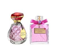 PARIS ELYSEES PARFUMS - Lote de Perfumes SPIRIT OF A WOMAN x ROMANTIC LOVE - Eau de Parfum Mujer 100 ml - Floral & Chipre