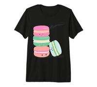 Paris France Souvenir Retro Macarons Kawaii Vintage Imagen Camiseta Premium