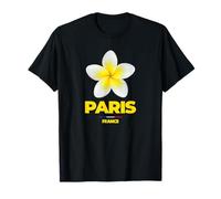 Paris France Tropical Yellow Frangipani Flower Aesthetic Camiseta