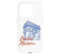 París Francia Bonjour Arco del Triunfo del Carrousel Carcasa para iPhone 15 Pro