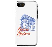 París Francia Bonjour Arco del Triunfo del Carrousel Carcasa para iPhone SE (2020) / 7/8