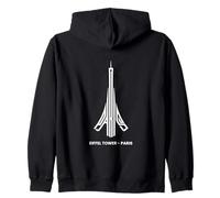 París, Francia Capital Tour Turistas Vacaciones Francesas Sudadera con Capucha