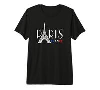 París Francia con Torre Eiffel Elegante Simple Chic Camiseta Premium
